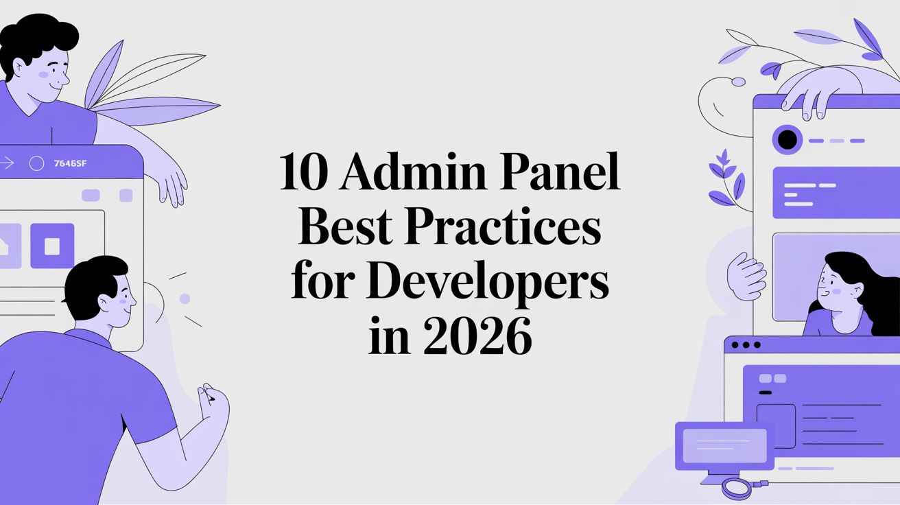 10 Admin Panel Best Practices for Developers in 2026 :: Backpack for ...