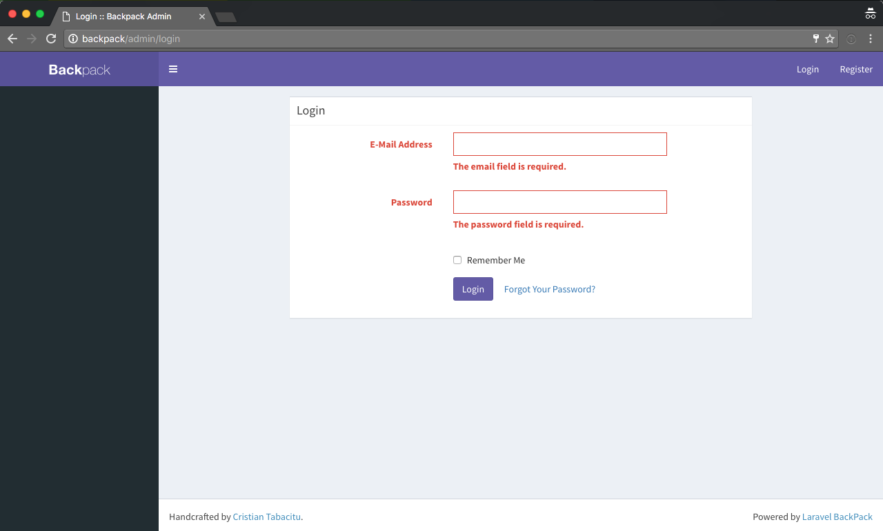 The Content Management Framework :: Backpack for Laravel