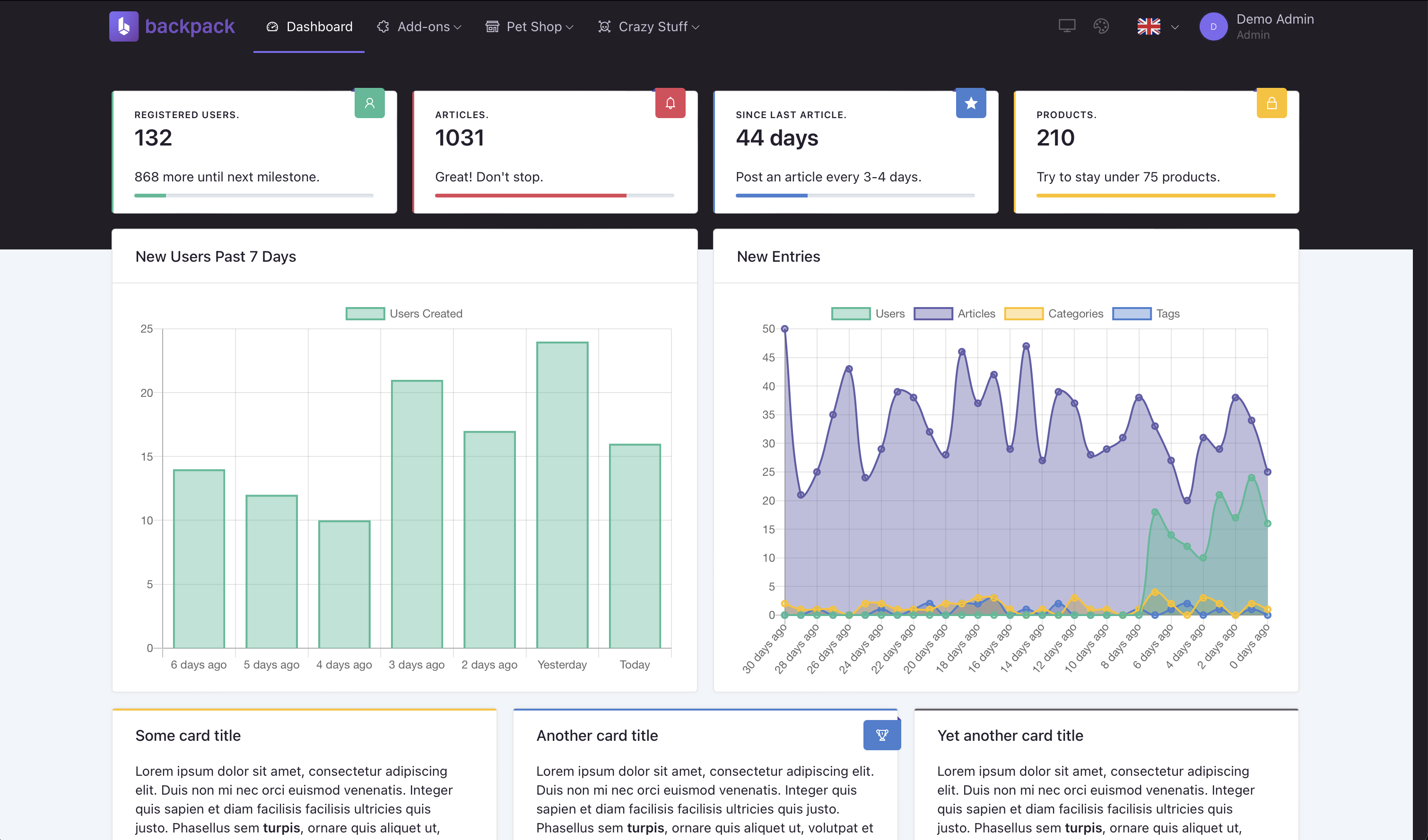 Backpack for Laravel UI