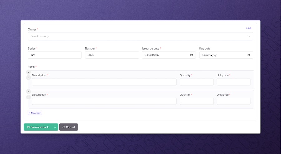 Dataform component in Backpack for Laravel v7